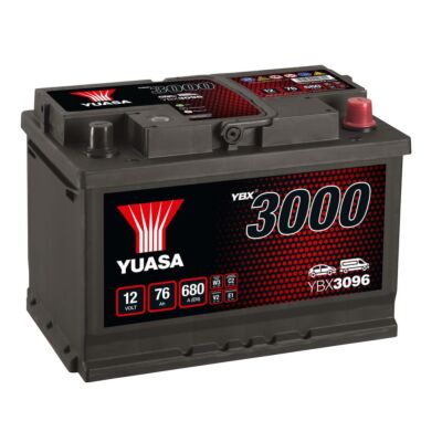 Autobatéria YUASA  YBX3096 12V 76Ah 680A P+