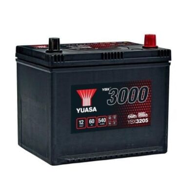 Autobatéria YUASA  YBX3205 12V 60Ah 540A P+