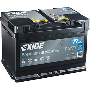 Autobatéria Exide Premium 77Ah 12V 760A EA770