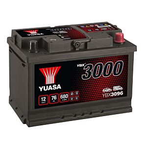 Autobatéria YUASA  YBX3096 12V 76Ah 680A P+